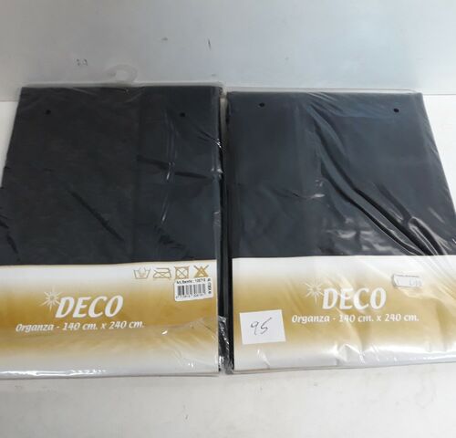 2 x Decostof zwart 140x240 cm – kavel bij Belga Veilingen, Oudsbergen