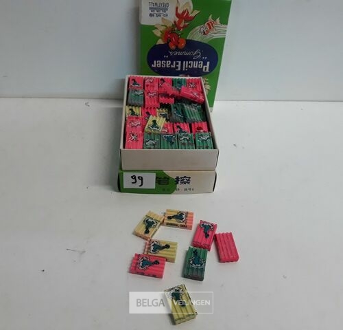 100 x Gom 3 cm – kavel bij Belga Veilingen, Oudsbergen