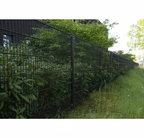 25 meter dubbelstaaf Hekwerk kleur zwart 183 cm hoog – kavel bij Belga Veilingen