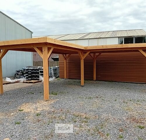 Hoekoverkapping afm 600x600x257 cm – kavel bij Belga Veilingen, Lummen