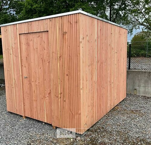 Tuinhuis tripel, afm 350x250 x 240 cm hoog – kavel bij Belga Veilingen, Lummen