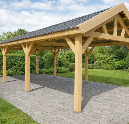 Zadeldak douglas, afm 880x400x325cm BxDxH in cm – kavel bij Belga Veilingen, Lummen