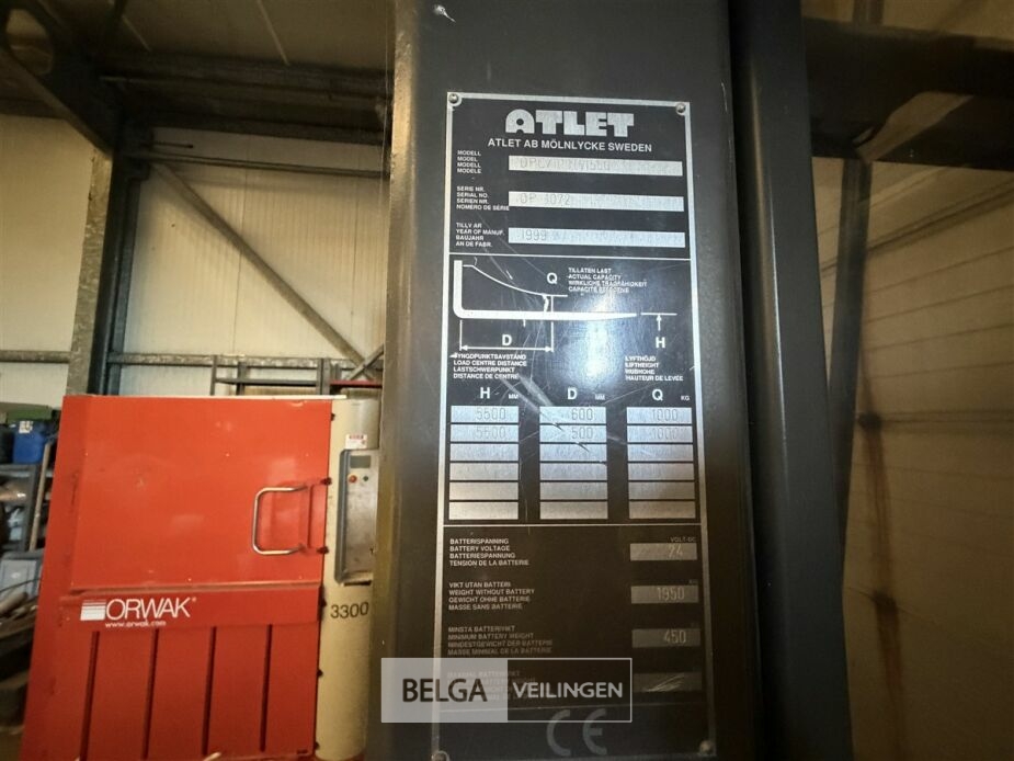 ATLET Reachtruck VOOR ONDERDELEN – foto 8 – kavel bij Belga Veilingen, Lummen