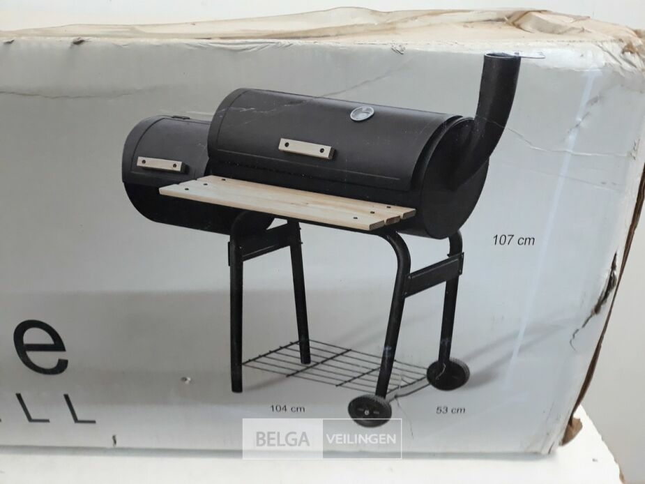 1 x BBQ smoker grill op wielen – foto 3 – kavel bij Belga Veilingen, Oudsbergen