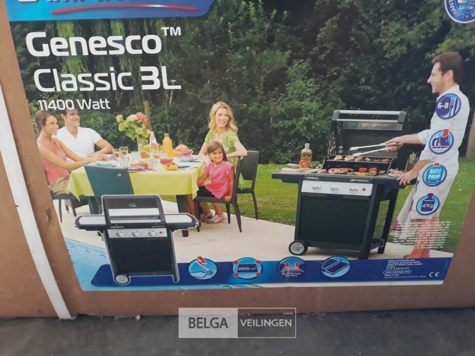 1 x Gas BBQ Campingaz 3 branders Genesco Classic – foto 3 – kavel bij Belga Veilingen, Oudsbergen