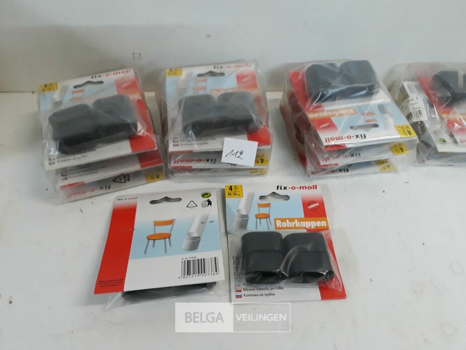 20 x Insteeddop zwart 4 stuks 38x20 mm – foto 2 – kavel bij Belga Veilingen, Oudsbergen