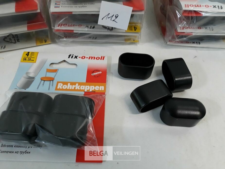 20 x Insteeddop zwart 4 stuks 38x20 mm – foto 3 – kavel bij Belga Veilingen, Oudsbergen
