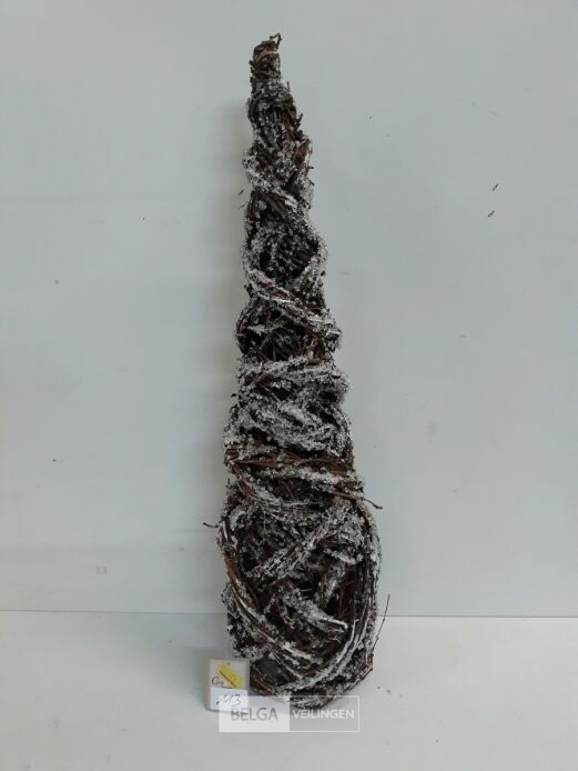 1 x kerstkegel 60 cm uit takken – foto 2 – kavel bij Belga Veilingen, Oudsbergen