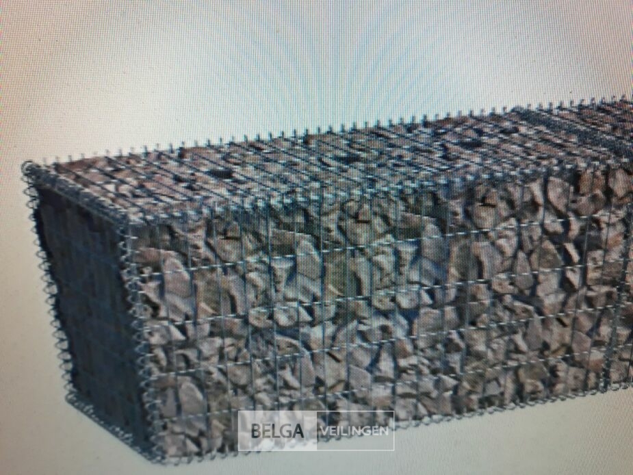 3 x Stenenkorf 50x50x50 cm galva – foto 4 – kavel bij Belga Veilingen, Oudsbergen