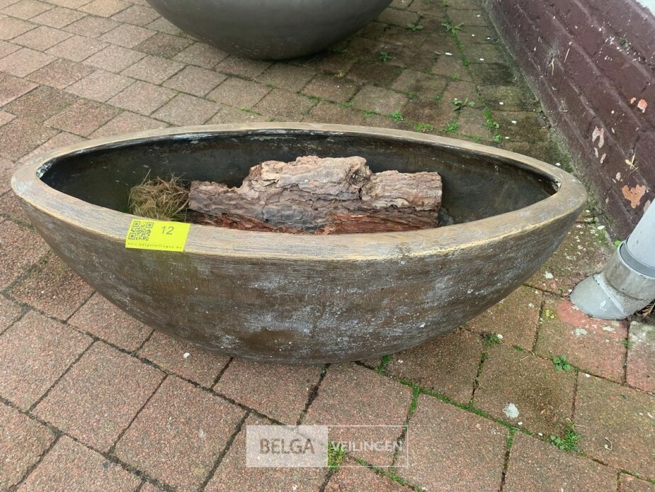 Bronze ovaalvormige pot – foto 2 – kavel bij Belga Veilingen, Knokke
