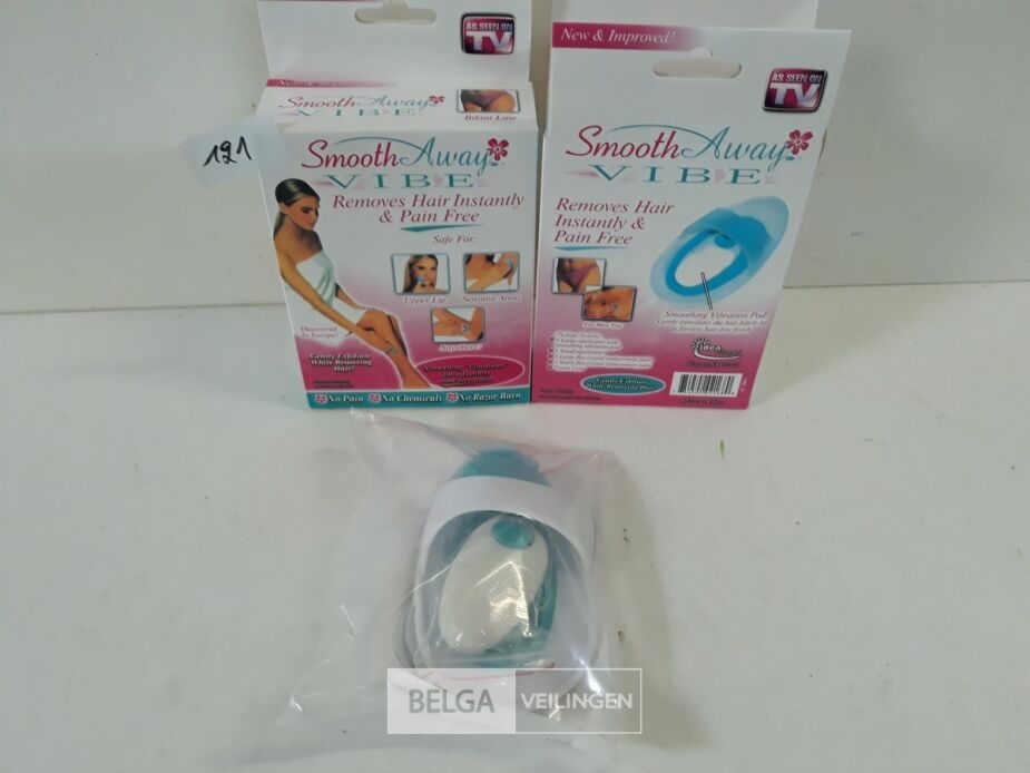 2 x Haar remover Smooth away vibe – foto 3 – kavel bij Belga Veilingen, Oudsbergen