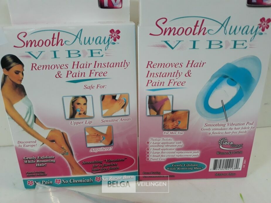 2 x Haar remover Smooth away vibe – foto 4 – kavel bij Belga Veilingen, Oudsbergen