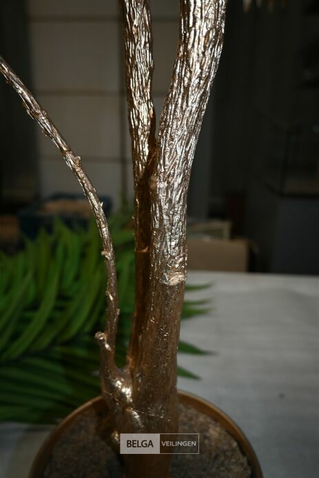 Gouden plastieken sierboom – foto 5 – kavel bij Belga Veilingen, Lummen