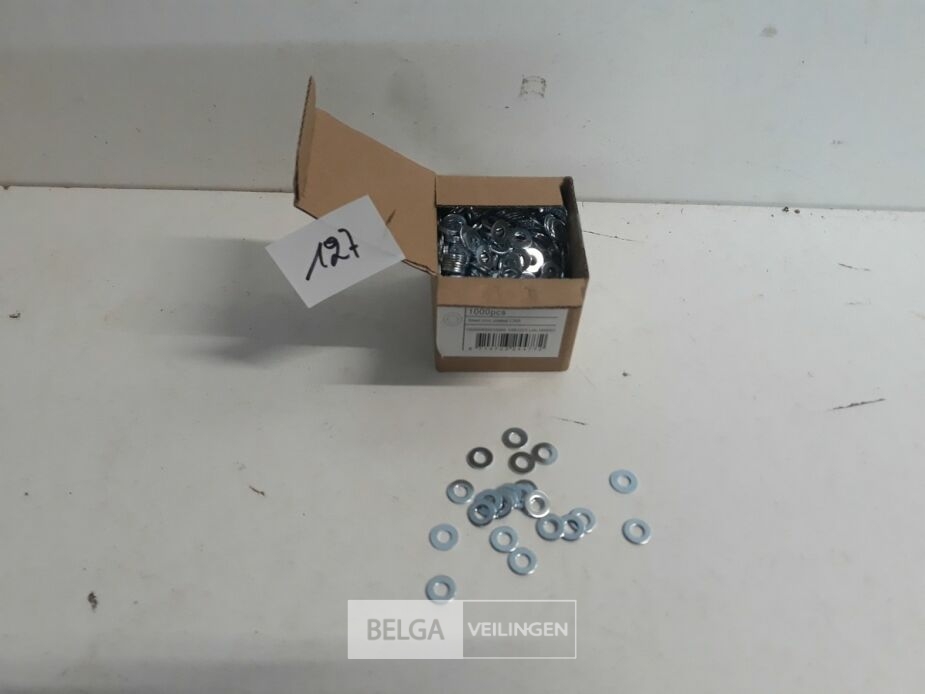 1 x Rondellen verzinkt M 4 1000 stuks – foto 2 – kavel bij Belga Veilingen, Oudsbergen