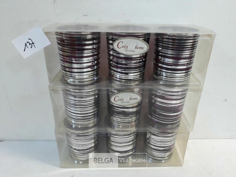 3 x T-lichtglaasjes set 3 stuks 6,5 cm – foto 2 – kavel bij Belga Veilingen, Oudsbergen