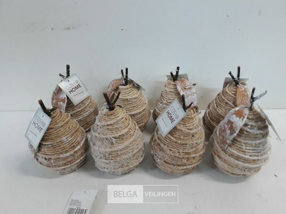 8 x Deco peer 13 cm – foto 2 – kavel bij Belga Veilingen, Oudsbergen