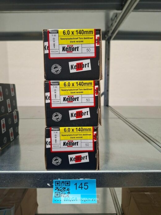 Kelfort spaanplaatschroef 6x140 torx - deeldraad 3x 50st – foto 2 – kavel bij Belga Veilingen, Bree