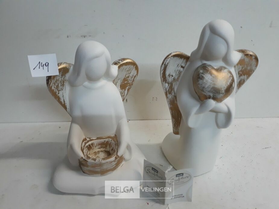 2 x Engel keramiek Gilde exclusive manufaktur – foto 2 – kavel bij Belga Veilingen, Oudsbergen