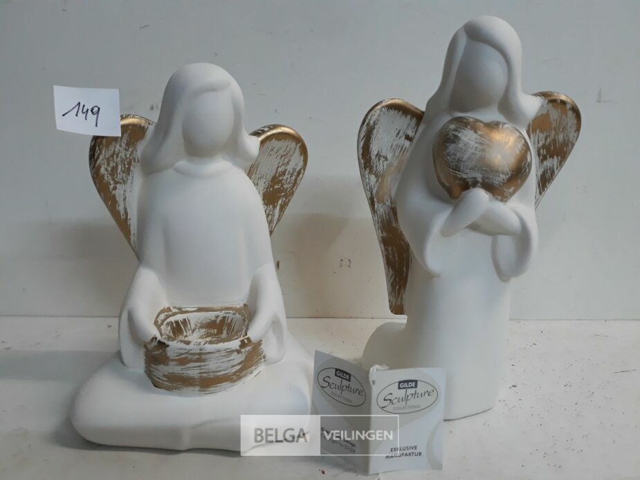 2 x Engel keramiek Gilde exclusive manufaktur – foto 3 – kavel bij Belga Veilingen, Oudsbergen