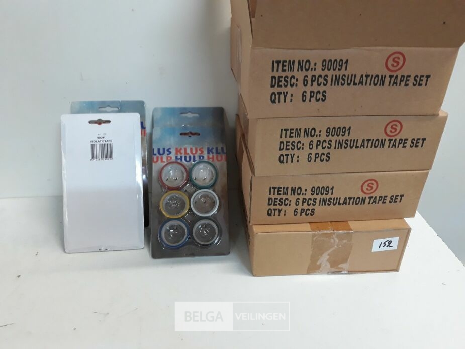 24 x Isolatie tape 6 stuks gekleurd – foto 3 – kavel bij Belga Veilingen, Oudsbergen