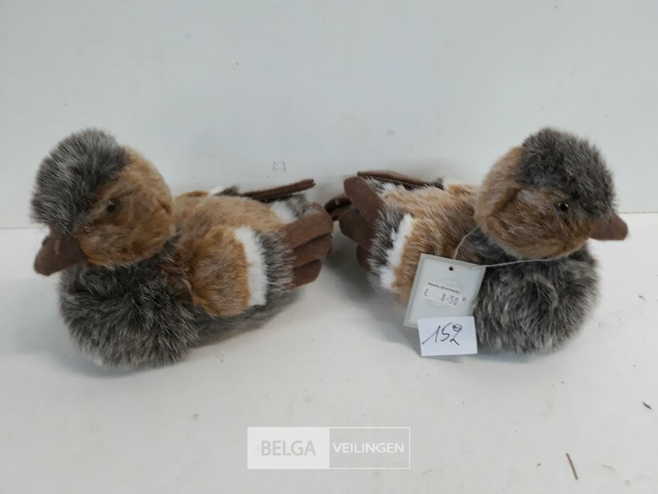 2 x Eend zachte haren 20x13 cm – foto 2 – kavel bij Belga Veilingen, Oudsbergen