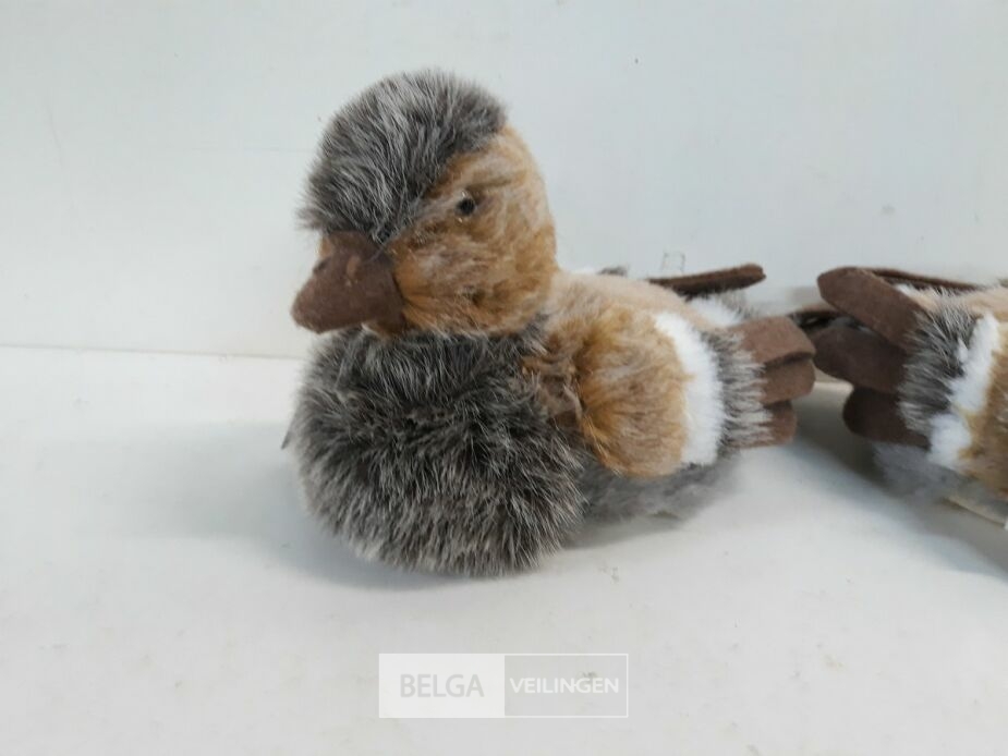 2 x Eend zachte haren 20x13 cm – foto 3 – kavel bij Belga Veilingen, Oudsbergen