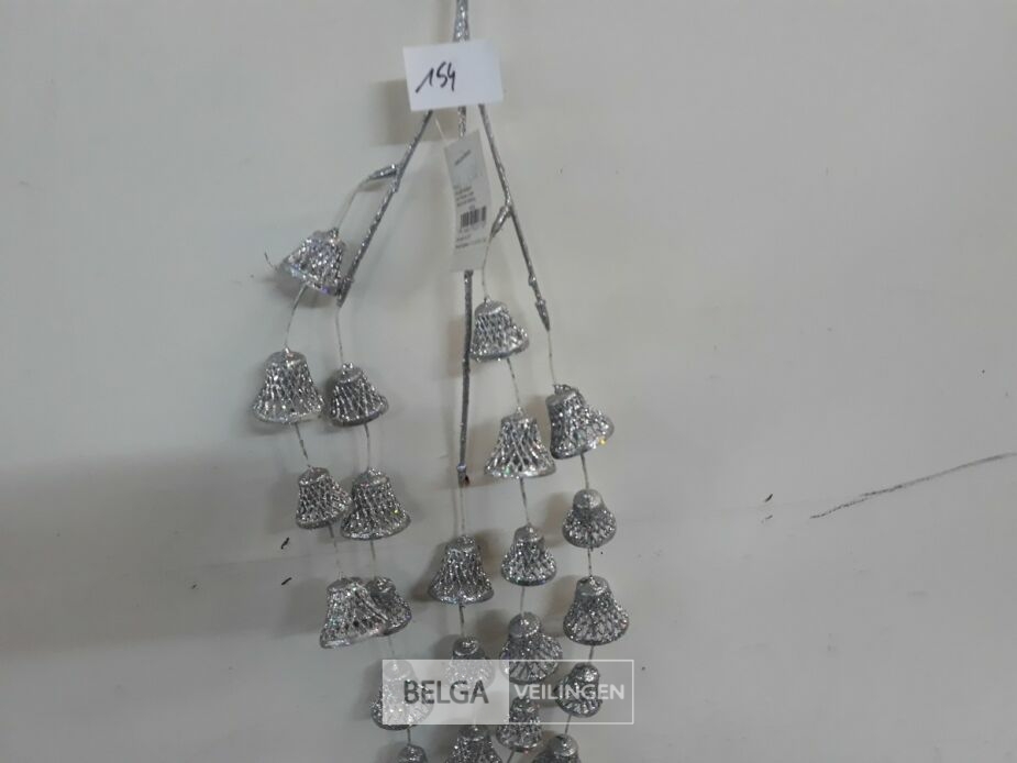 5 x Klokken op stok 55 cm zilver – foto 3 – kavel bij Belga Veilingen, Oudsbergen