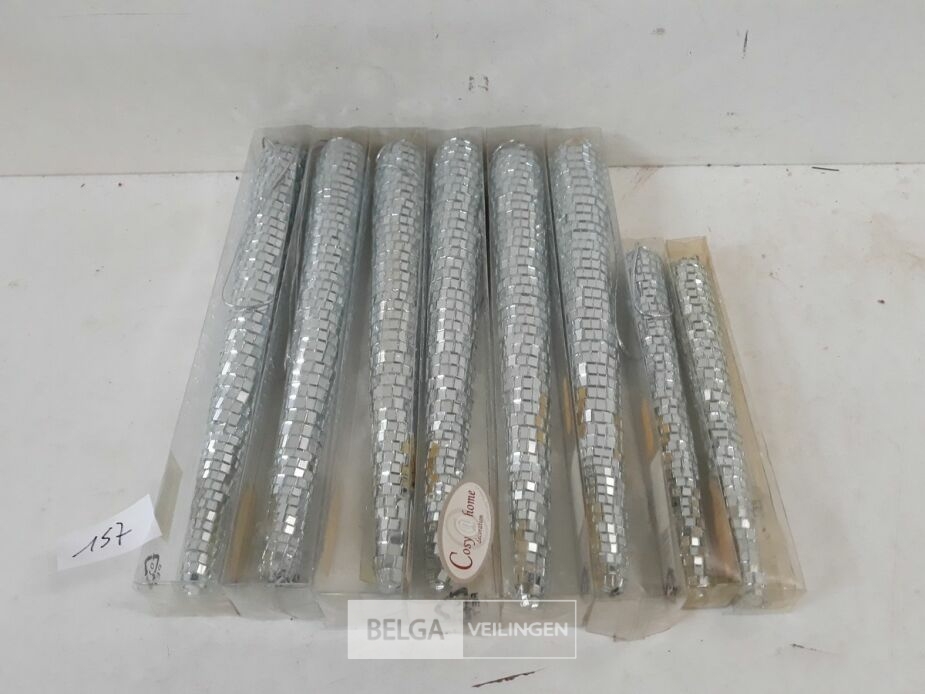 8 x Ijspegel 2 assorti zilver – foto 2 – kavel bij Belga Veilingen, Oudsbergen