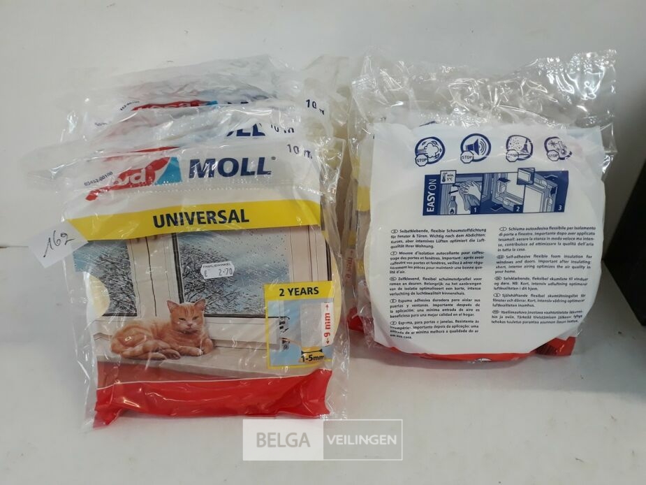 7 x Tesa tochtband 9mm 10M wit – foto 2 – kavel bij Belga Veilingen, Oudsbergen