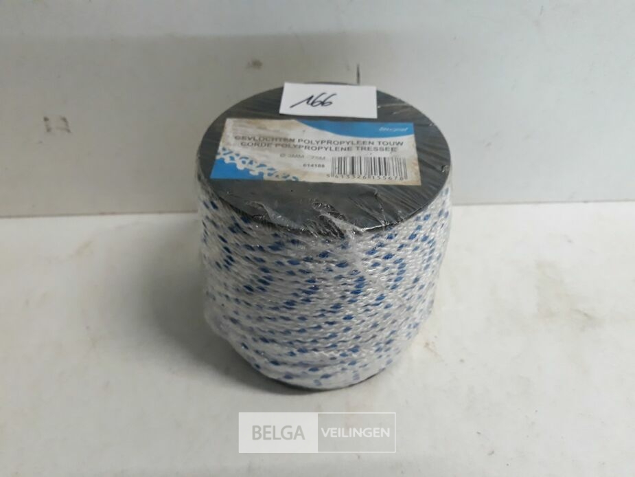 1 x Touw 3mm x 75M polypropyleen – foto 2 – kavel bij Belga Veilingen, Oudsbergen