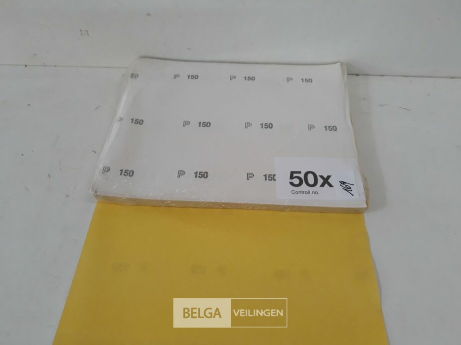 50 x Schuurpapier K150 – foto 2 – kavel bij Belga Veilingen, Oudsbergen