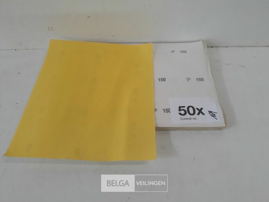 50 x Schuurpapier K150 – foto 3 – kavel bij Belga Veilingen, Oudsbergen