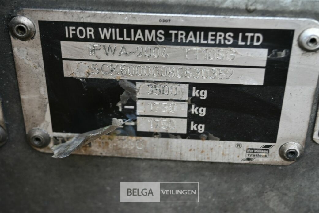 Kipper aanhangwagen IFOR WILLIAMS – foto 12 – kavel bij Belga Veilingen