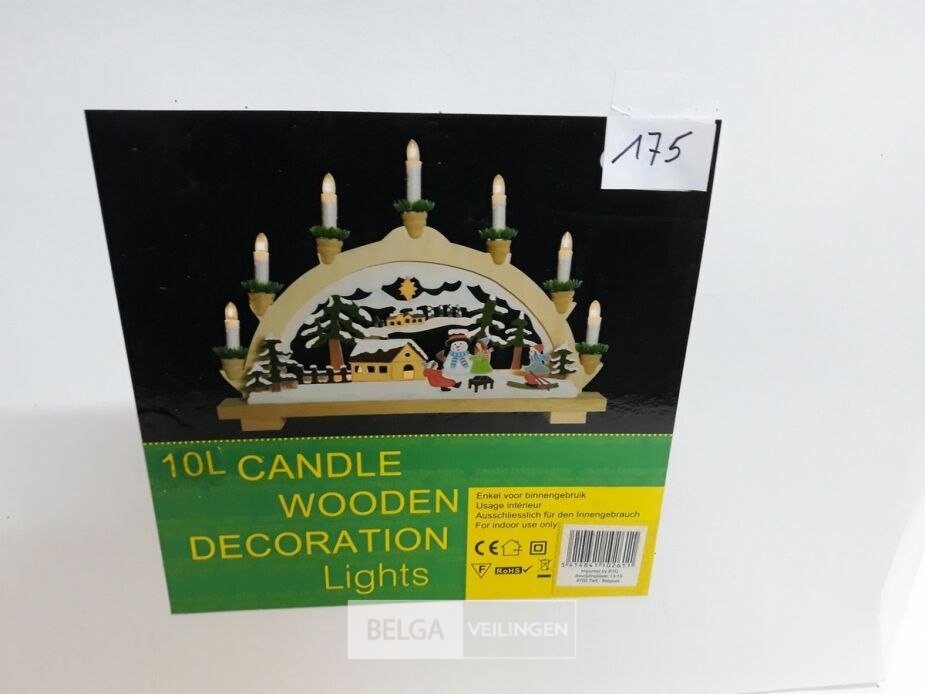 1 x Kerstdorp met lampen 43x33 cm – foto 2 – kavel bij Belga Veilingen, Oudsbergen