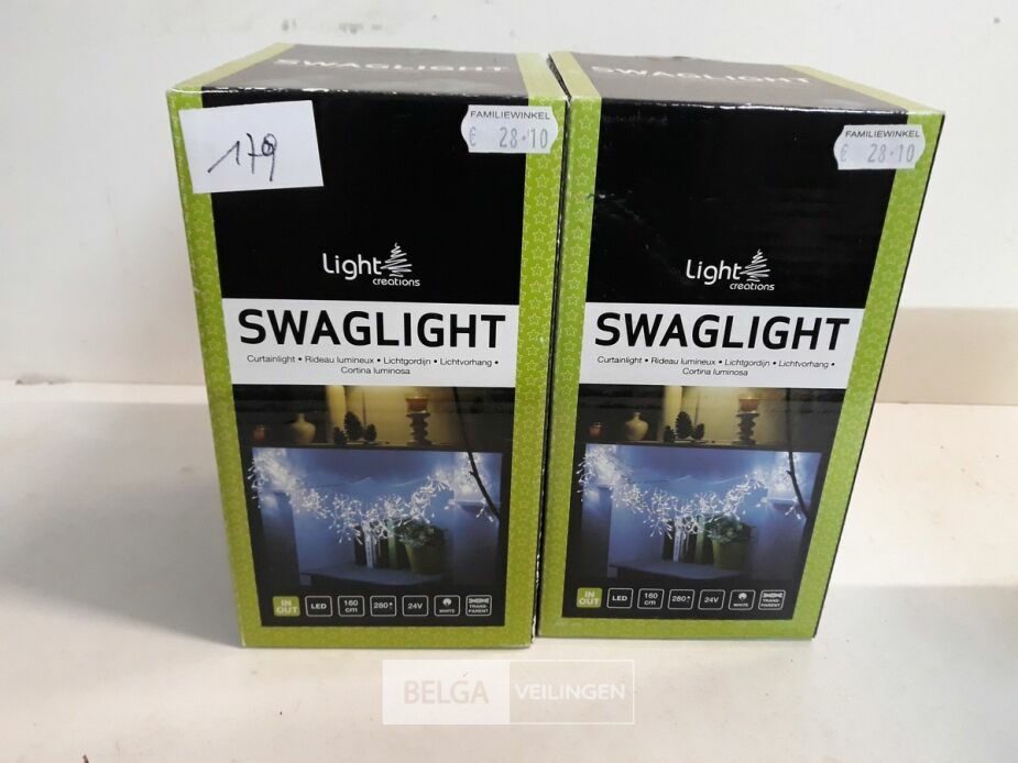 2 x Vensterverlichting LED helder wit 1,6 M – foto 2 – kavel bij Belga Veilingen, Oudsbergen