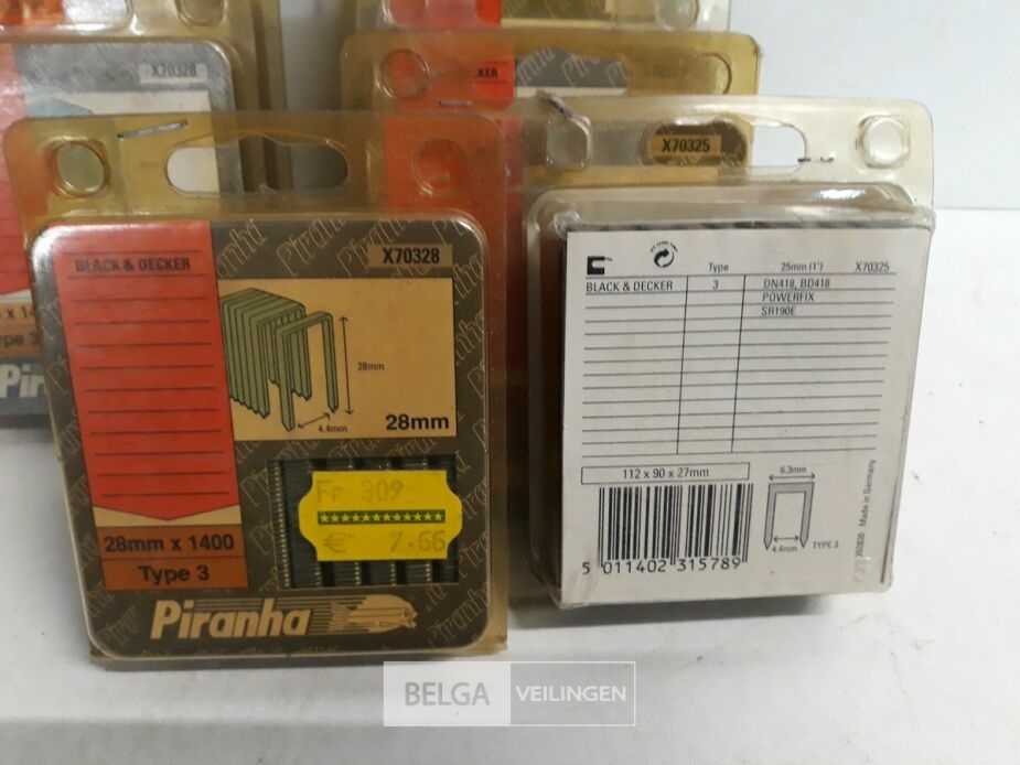 11 x Nietjes 1400 stuks voor nagelpistool mix lengte – foto 3 – kavel bij Belga Veilingen, Oudsbergen