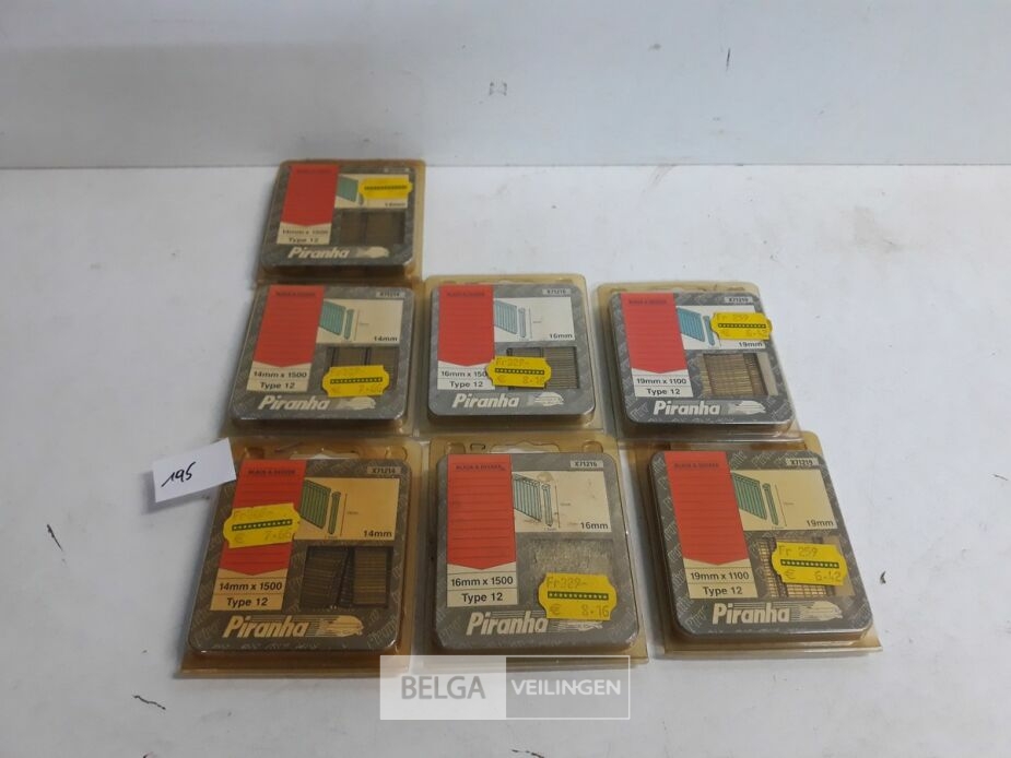 7 x Nagels 1100 stuks voor nagelpistool mix lengte – foto 3 – kavel bij Belga Veilingen, Oudsbergen