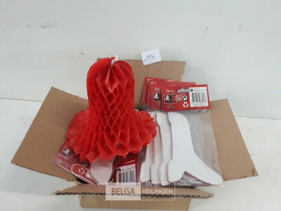 24 x Deco klok papier 15 cm – foto 3 – kavel bij Belga Veilingen, Oudsbergen
