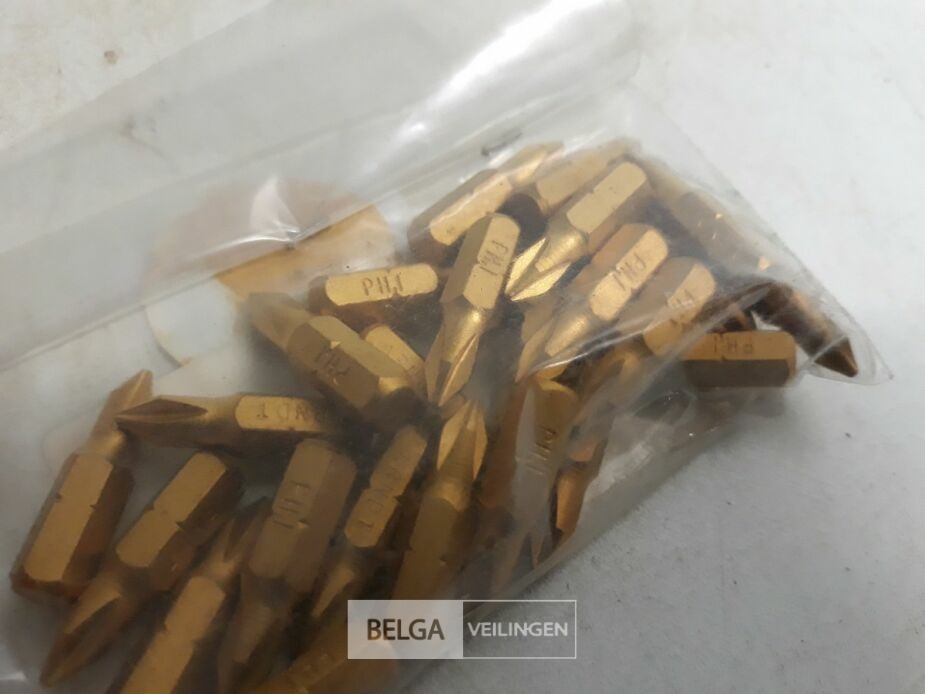 25 x Bitsen PH nr 1 TIN coating – foto 3 – kavel bij Belga Veilingen, Oudsbergen