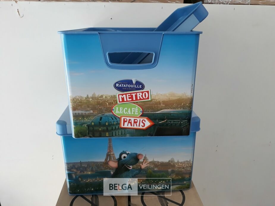 4 x Opbergbox 38x28x23 cm Curver ratatouille met deksel – foto 3 – kavel bij Belga Veilingen, Oudsbergen
