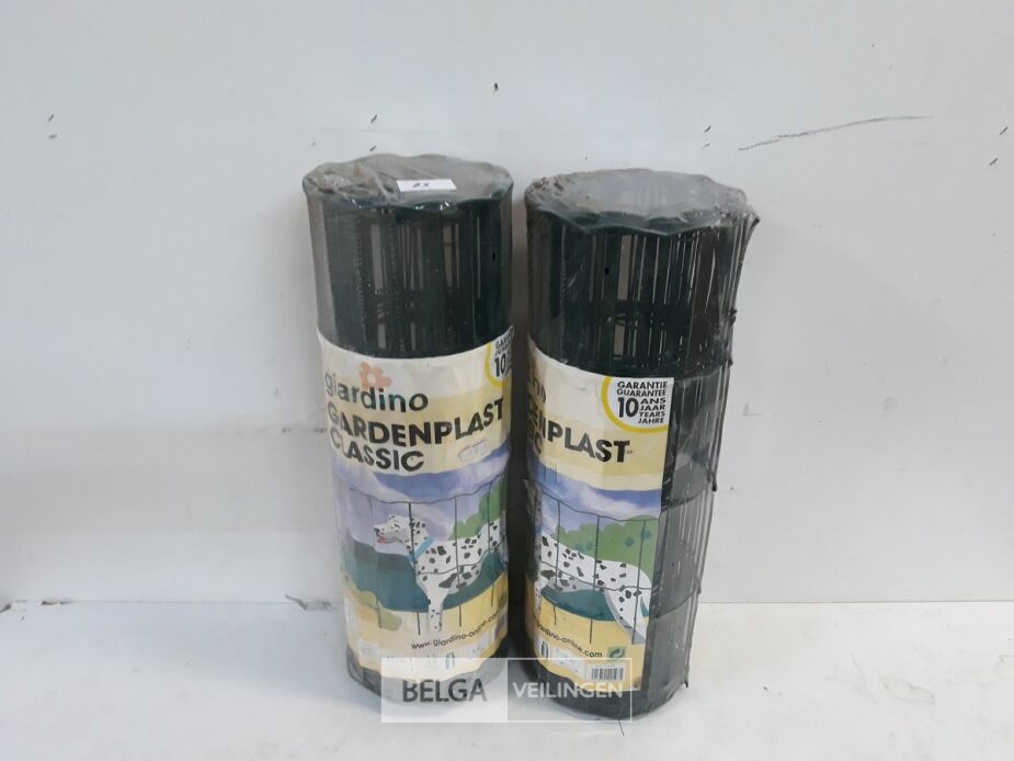 2 x Giardino gardenplast 41cmx5M groen – foto 2 – kavel bij Belga Veilingen, Oudsbergen