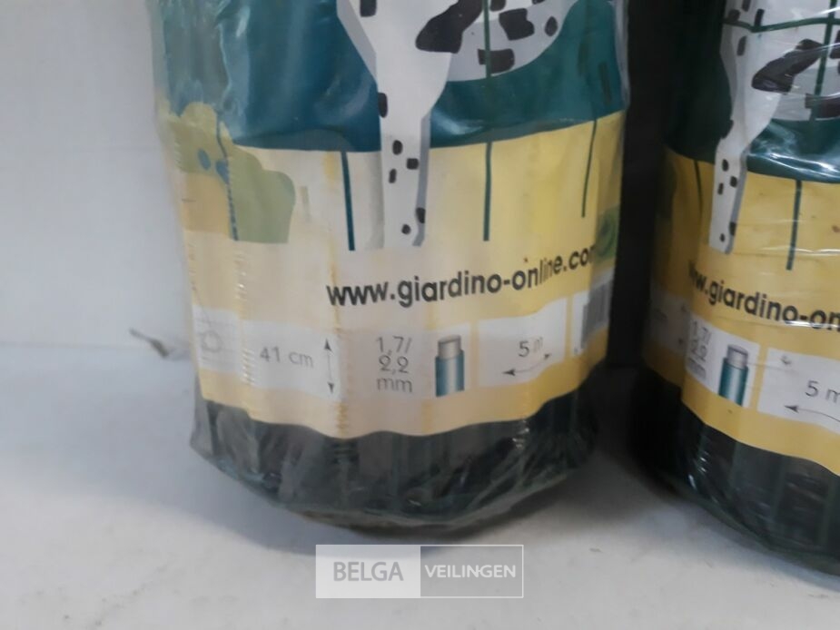 2 x Giardino gardenplast 41cmx5M groen – foto 3 – kavel bij Belga Veilingen, Oudsbergen