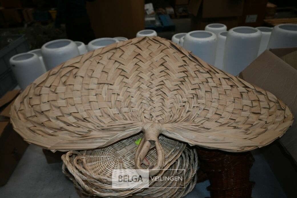 Rieten manden + bloempotten – foto 3 – kavel bij Belga Veilingen, Lummen