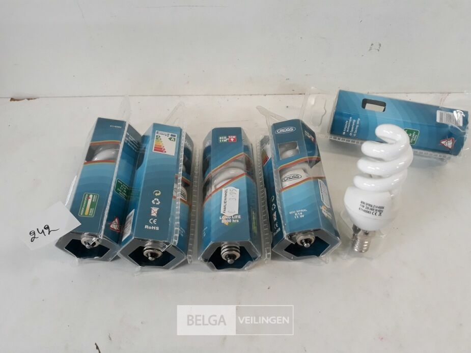 5 x Spaarlamp E14 11W mini – foto 2 – kavel bij Belga Veilingen, Oudsbergen