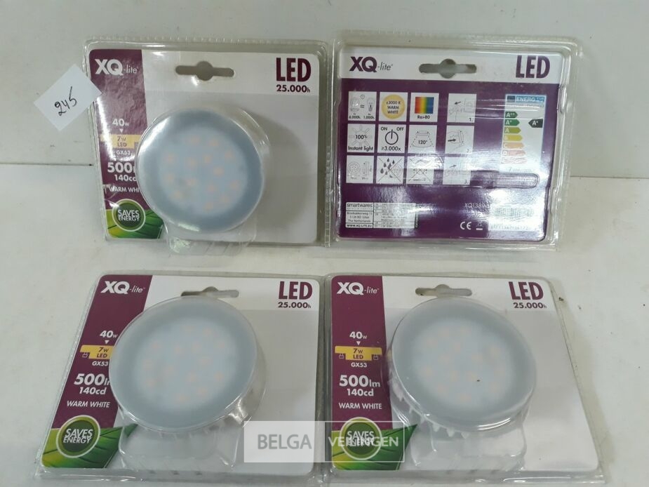4 x LED spot GX53 7W 500lm warm wit – foto 2 – kavel bij Belga Veilingen, Oudsbergen