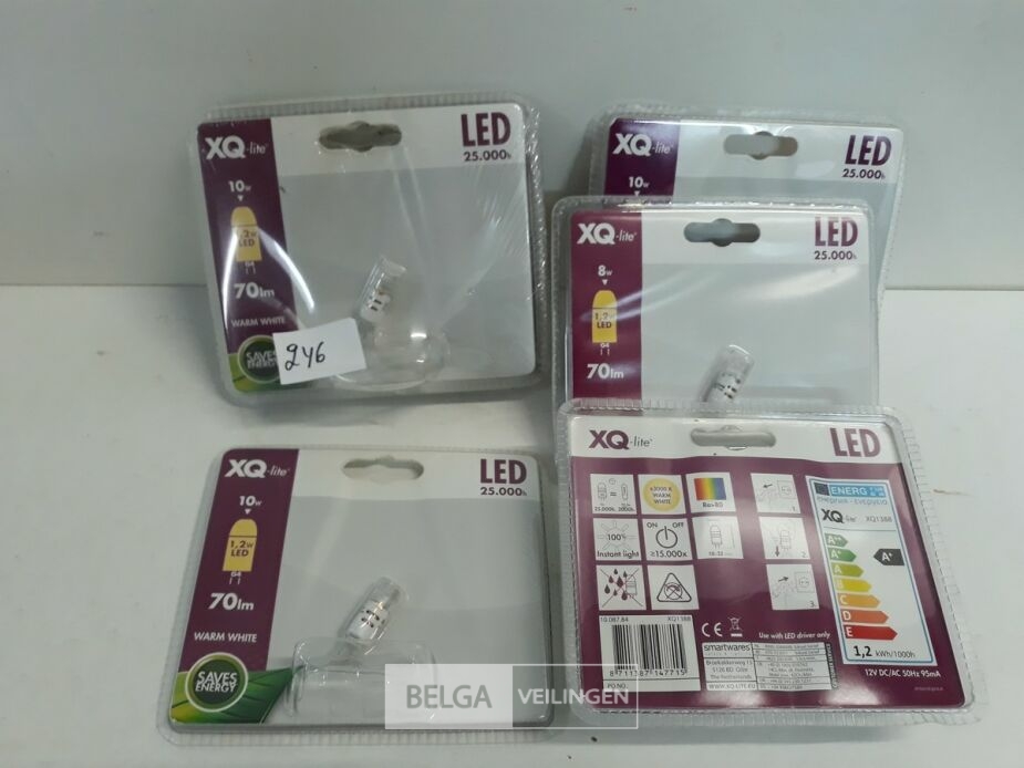 6 x LED 12V G4 1,2W 70lm warm wit – foto 2 – kavel bij Belga Veilingen, Oudsbergen