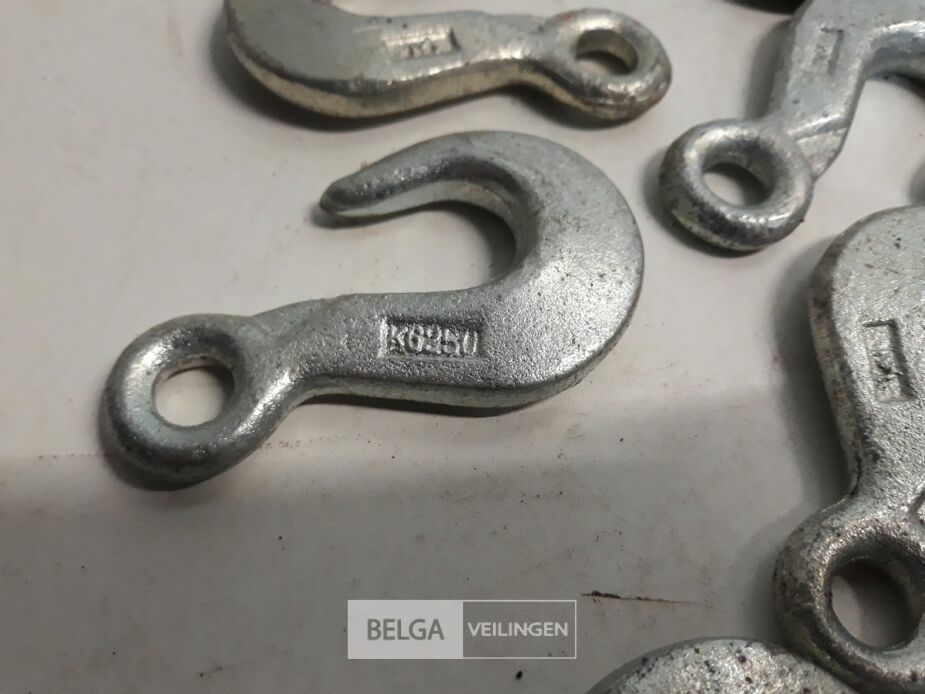 8 x Hijshaken verzinkt 250 kg – foto 3 – kavel bij Belga Veilingen, Oudsbergen