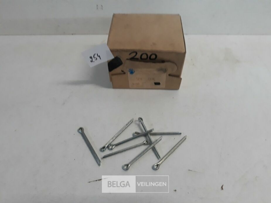 1 x Splitpennen verzinkt 4x50 mm 200 stuks – foto 2 – kavel bij Belga Veilingen, Oudsbergen