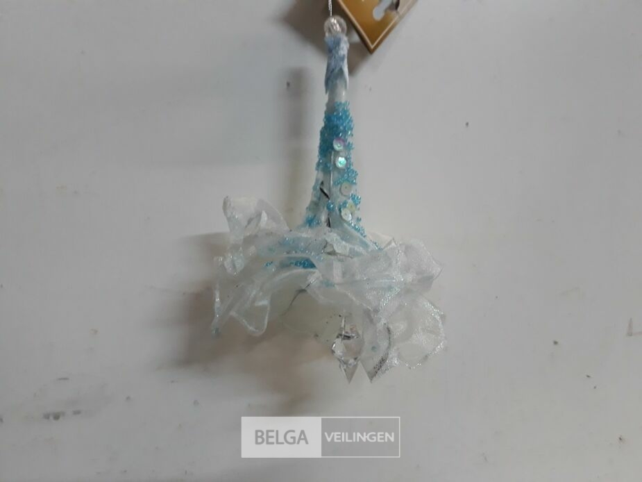 14 x Hangdeco bloem licht blauw 15 cm – foto 3 – kavel bij Belga Veilingen, Oudsbergen