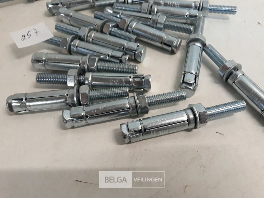 20 x Keilbouten M10 x 100 huls 50 mm – foto 4 – kavel bij Belga Veilingen, Oudsbergen